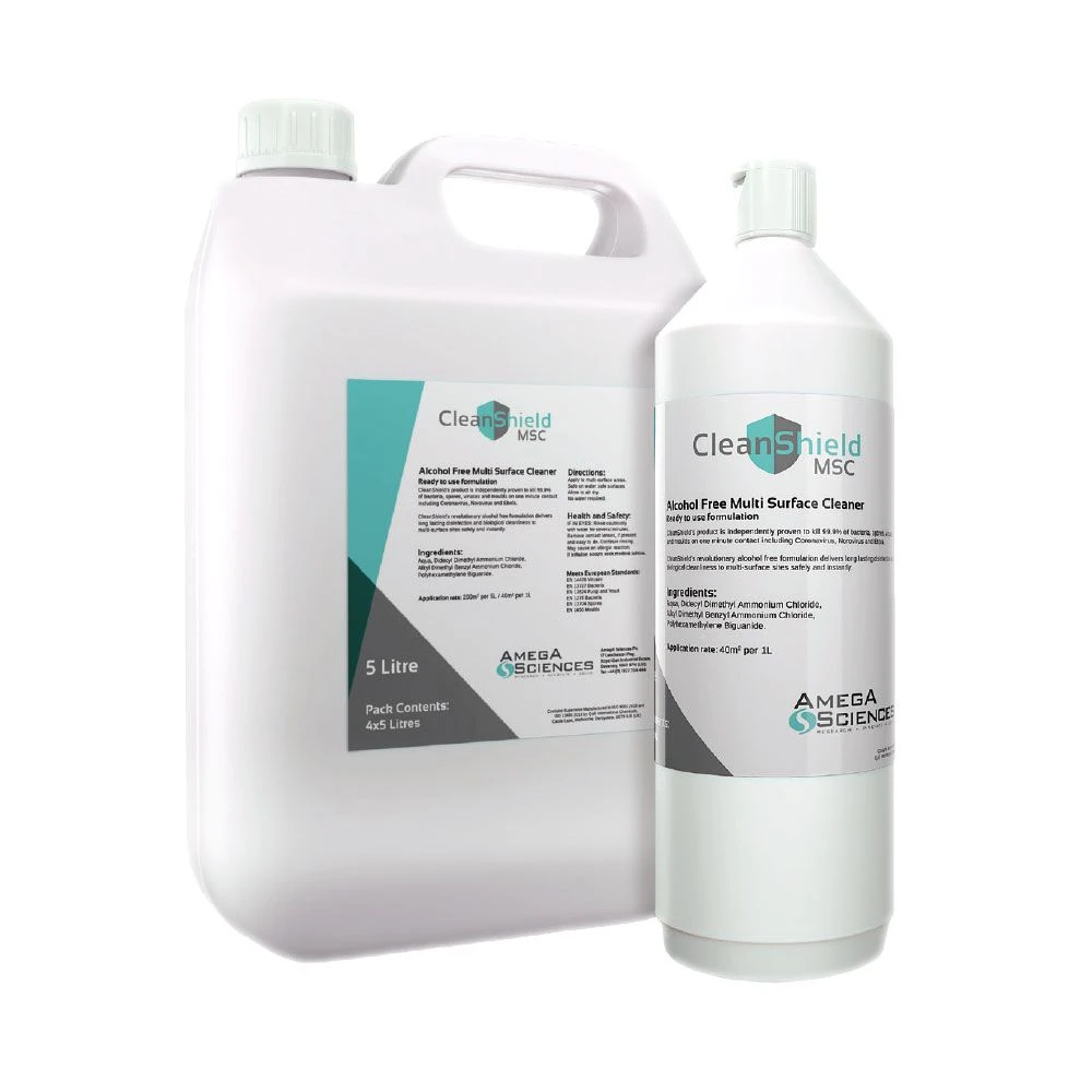 CleanShield 1L Or 5L - Alcohol Free Multisurface Cleaner 1 CleanShield 1L Or 5L - Alcohol Free Multisurface Cleaner
