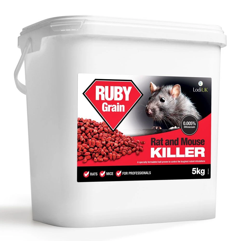 Ruby Grain Rodenticide Sachets 5kg 1 Ruby Grain Rodenticide Sachets 5kg
